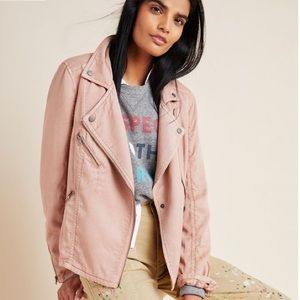 NWT Anthropologie Marrakech Pink Moto Jacket